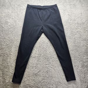 J Jill Pima Ankle Leggings Gray Solid Stretch Casual Cotton Size Small